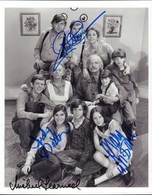 Waltons partial cast signed photograph