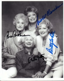 Golden Girls cast signed photograph