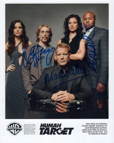 Human Target cast signed photograph