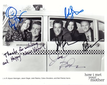 How I Met Your Mother cast signed photograph