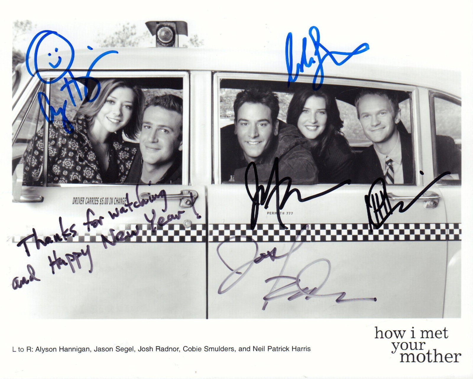 How I Met Your Mother cast signed photograph (1 of 1)