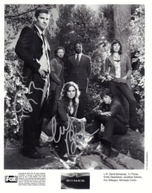 Bones cast signed photograph
