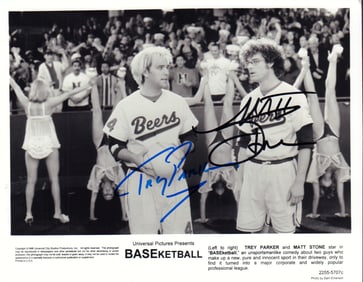 Baseketball rare cast signed photograph