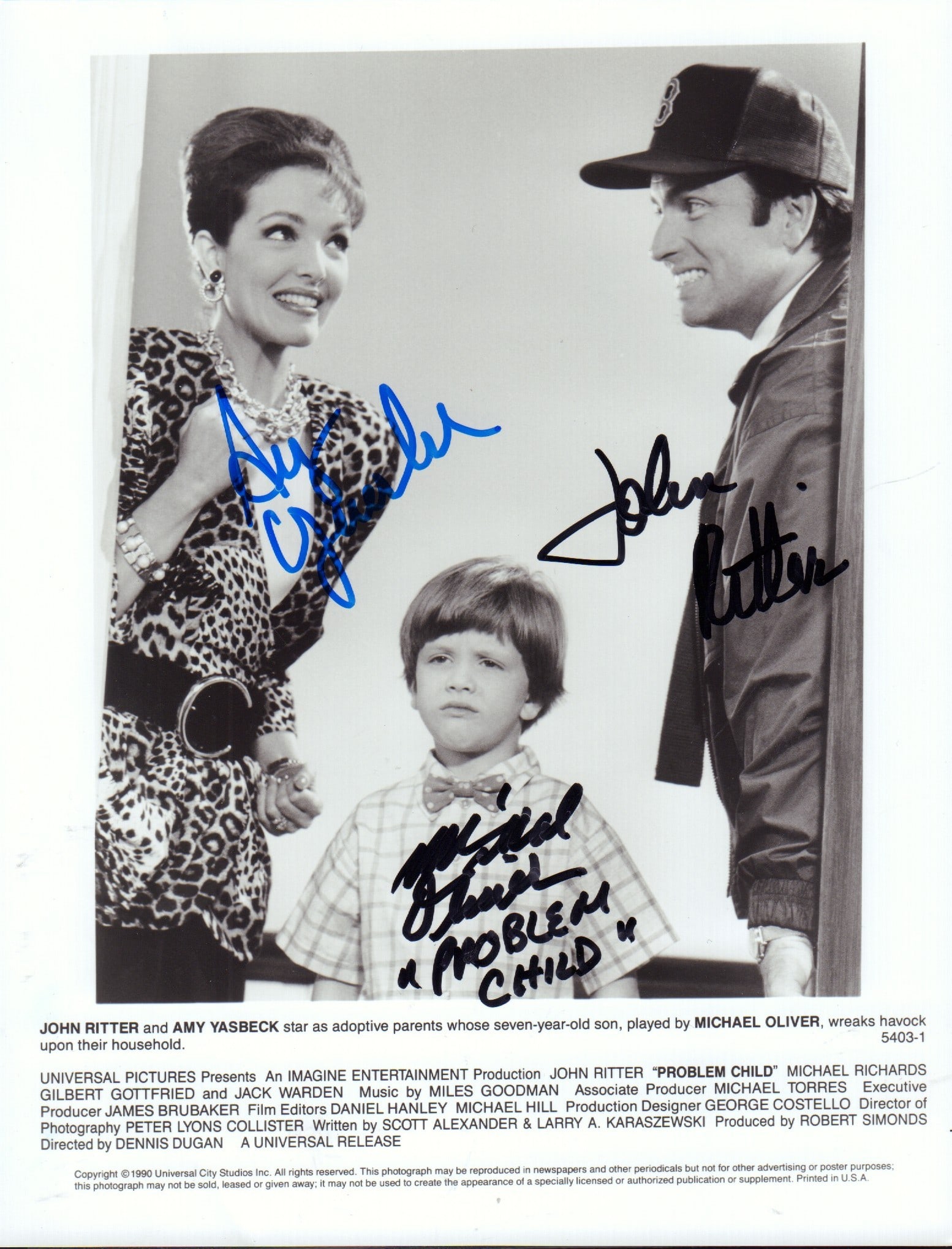 Problem Child cast signed photograph (1 of 1)