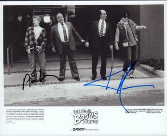 Bill and Teds Bogus Journey signed cast photo