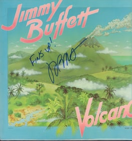 Volcano LP signed by Jimmy Buffett