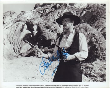 Lee Van Cleef signed photograph