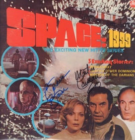 Space 1999 soundtrack LP signed
