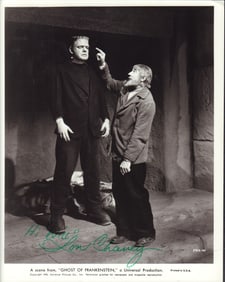 Lon Chaney Jr rare signed photograph
