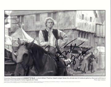 Heath Ledger rare signed photograph