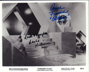 Forbidden Planet cast signed photograph
