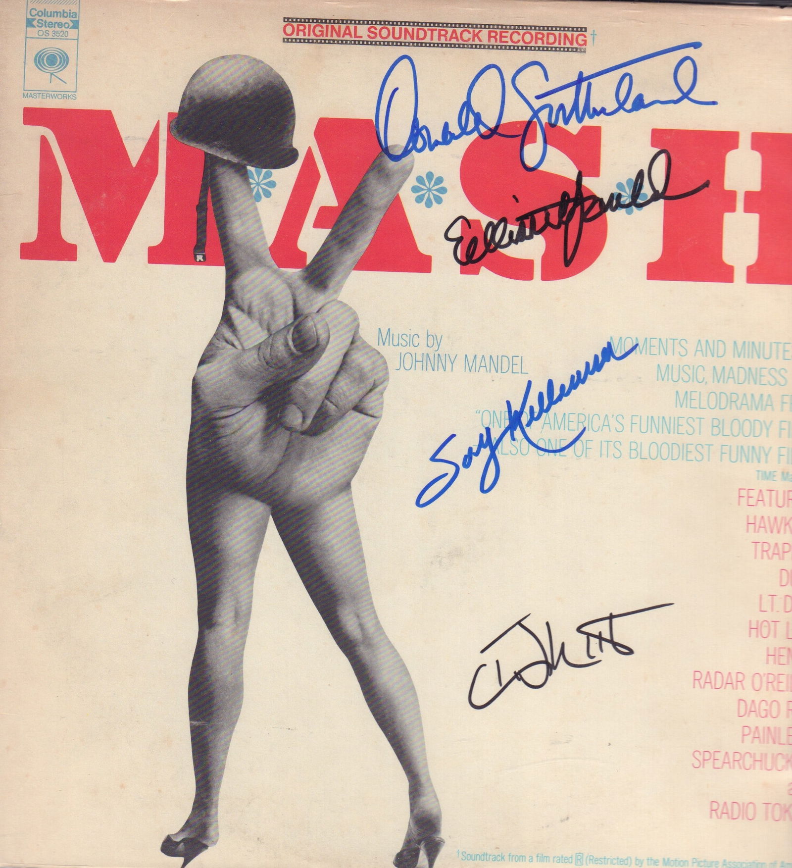 MASH movie soundtrack LP signed by cast (1 of 1)