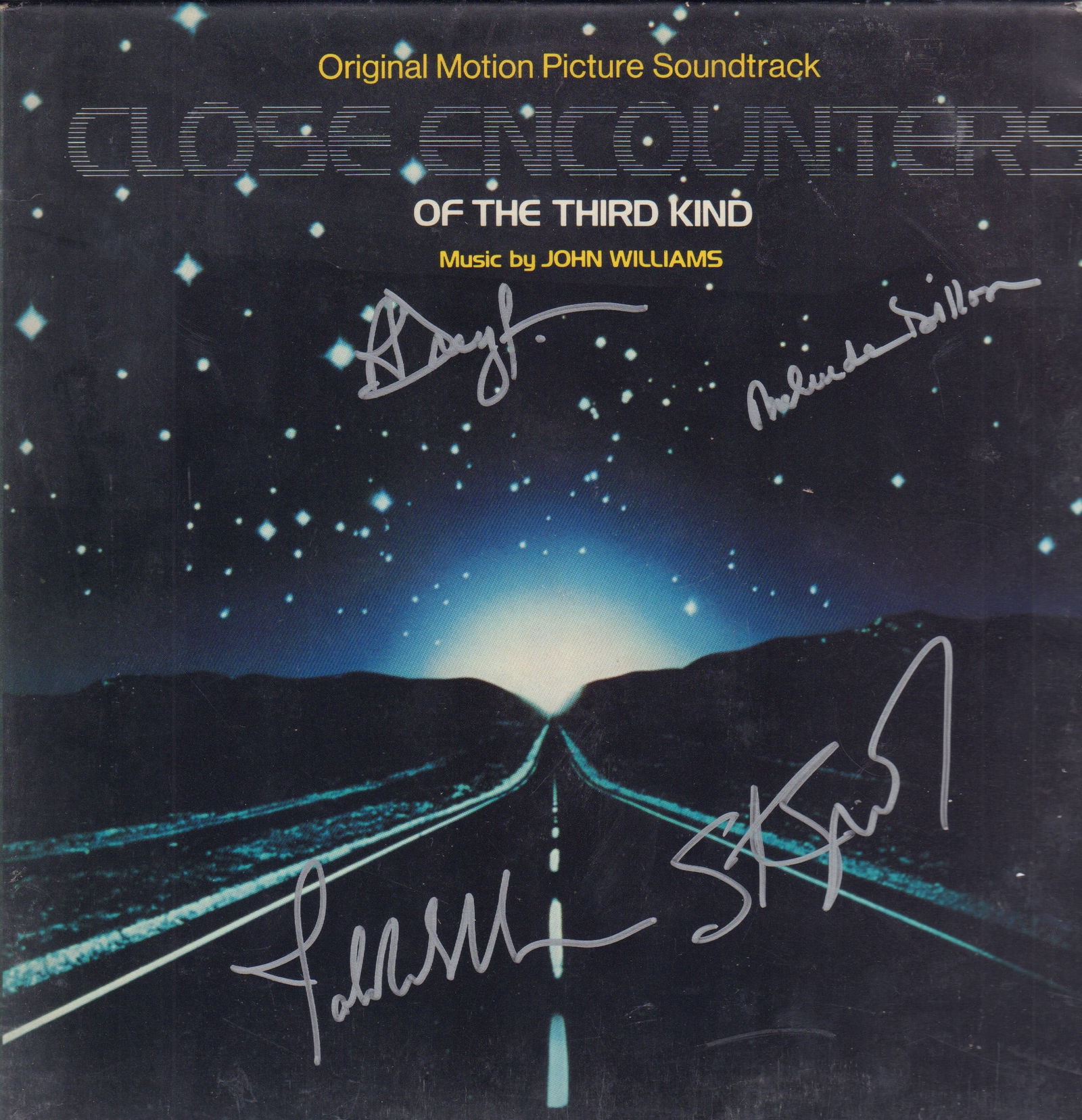 Close Encounters of the Third Kind signed cast LP (1 of 1)