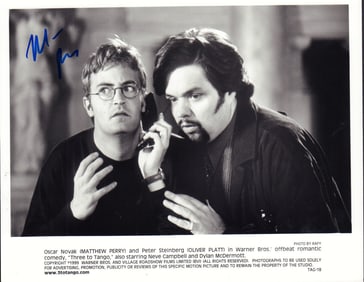 Matthew Perry signed photograph