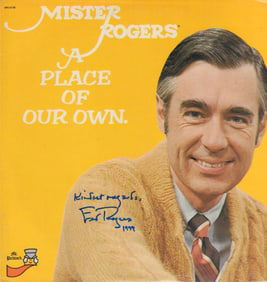 Mister Rogers rare LP signed
