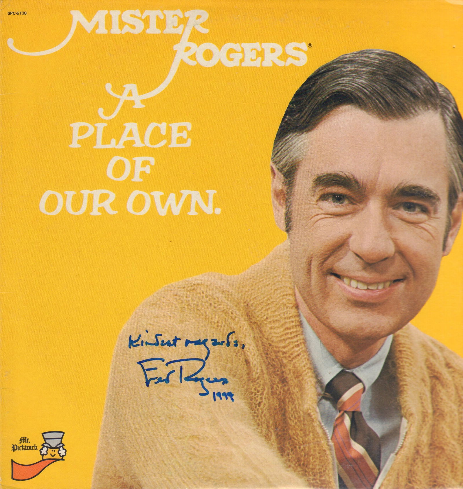 Mister Rogers rare LP signed (1 of 1)