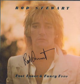 Rod Stewart signed LP