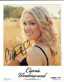Carrie Underwood signed photo