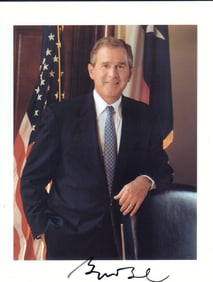 George W Bush signed photograph