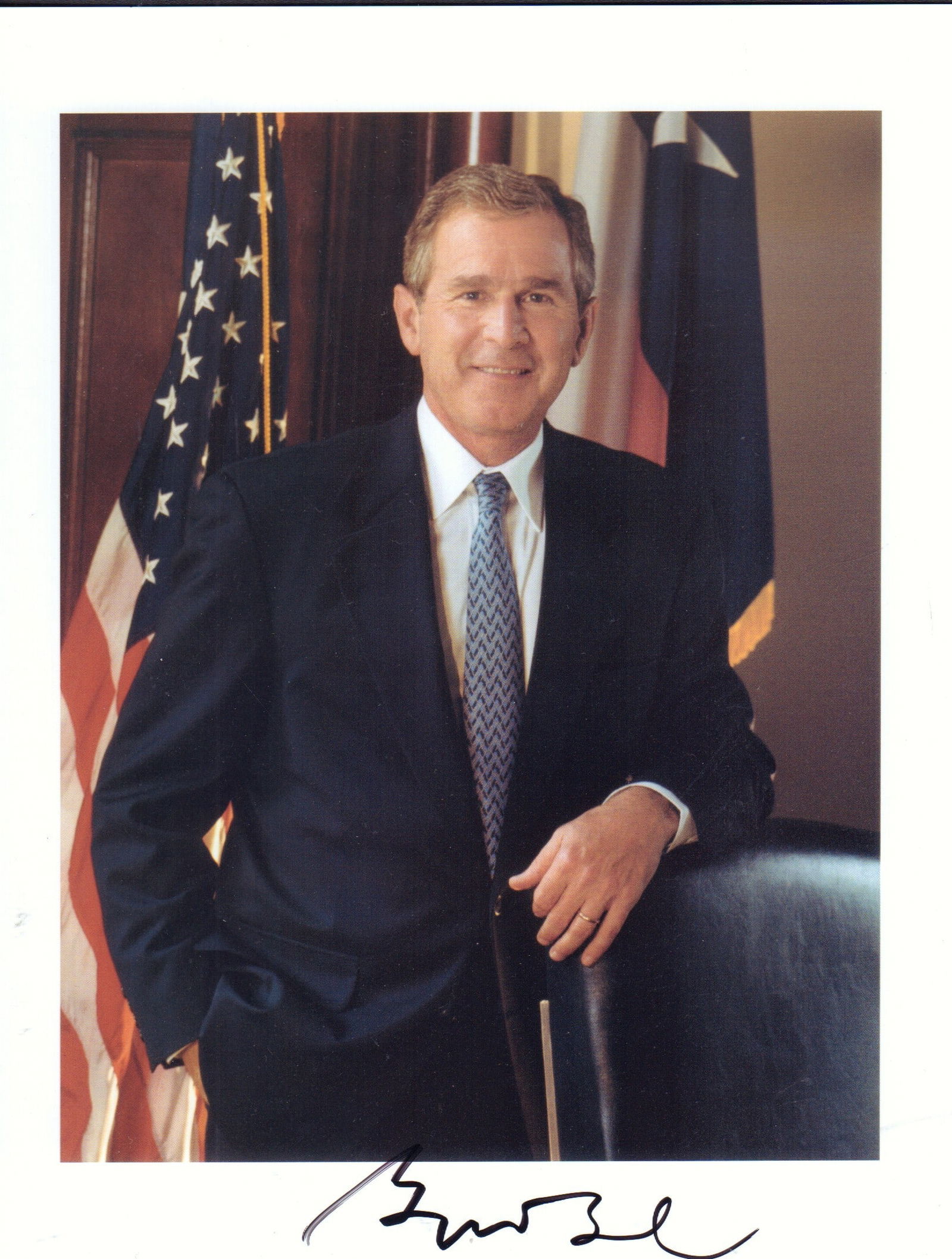 George W Bush signed photograph (1 of 1)
