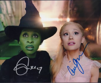 Wicked cast signed photograph