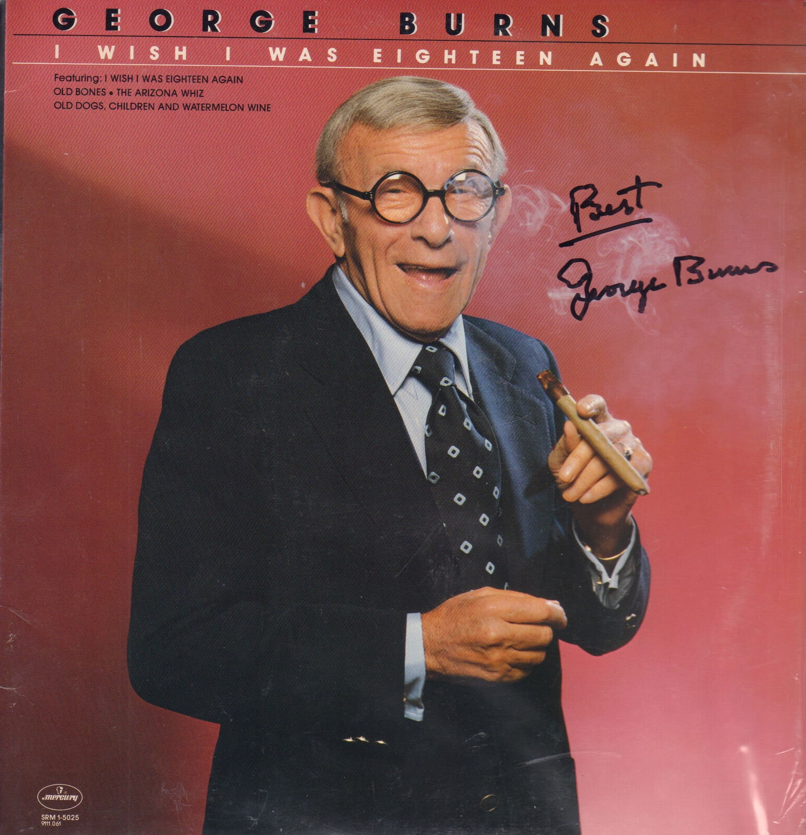George Burns signed LP (1 of 1)