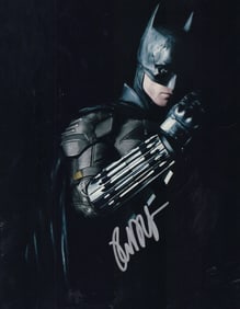 Robert Pattinson Batman signed photograph