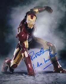 Robert Downey Jr Iron Man signed photograph