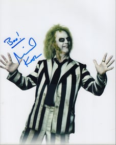 Michael Keaton signed Beetlejuice photograph