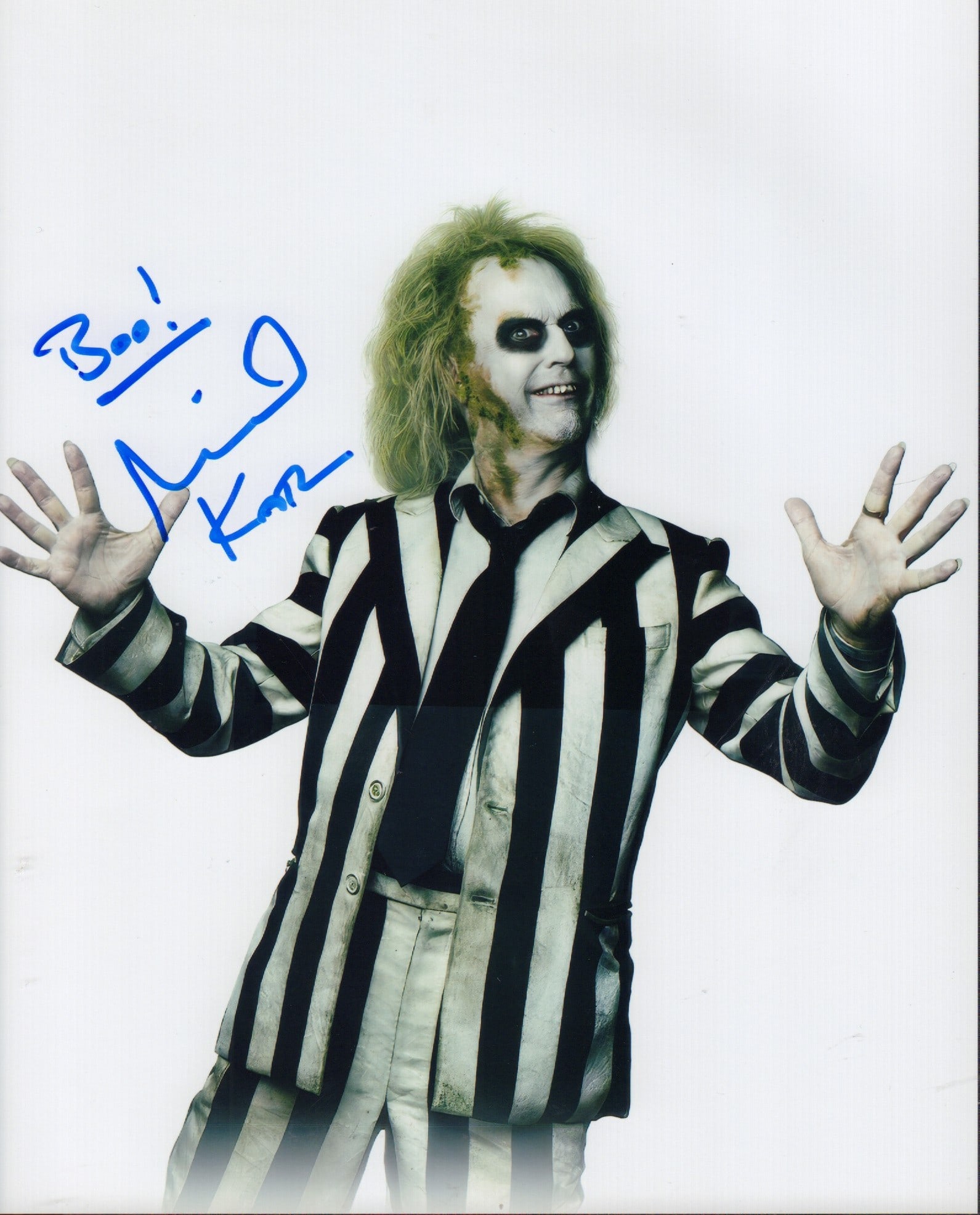 Michael Keaton signed Beetlejuice photograph (1 of 1)