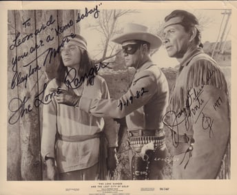 Lone Ranger AND Tonto signed photograph