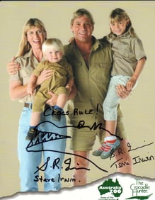 Steve Irwin signed photograph