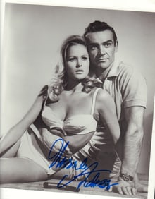 Ursula Andress James Bond signed photo