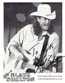 Blake Shelton signed photo