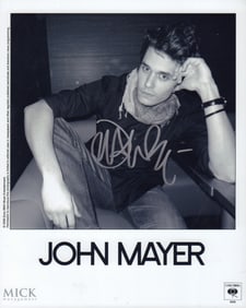 John Mayer signed photo
