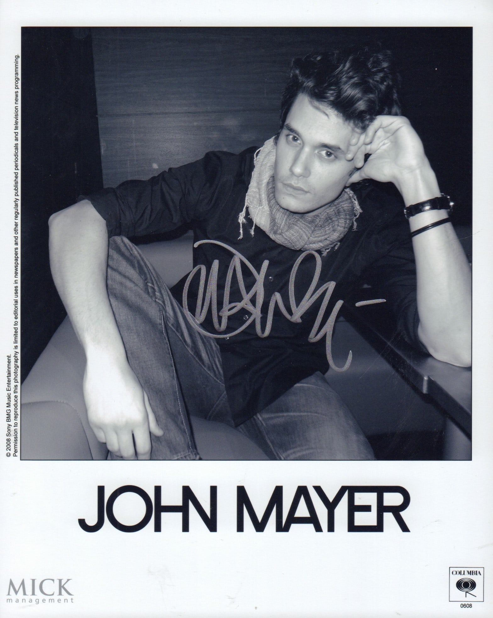 John Mayer signed photo (1 of 1)