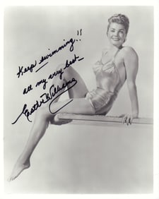 Esther Williams signed photograph