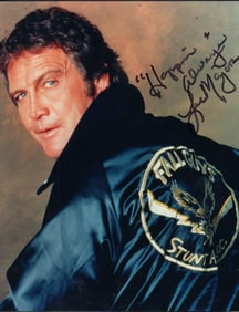 Lee Majors Fall Guy signed photo