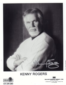 Kenny Rogers signed photo