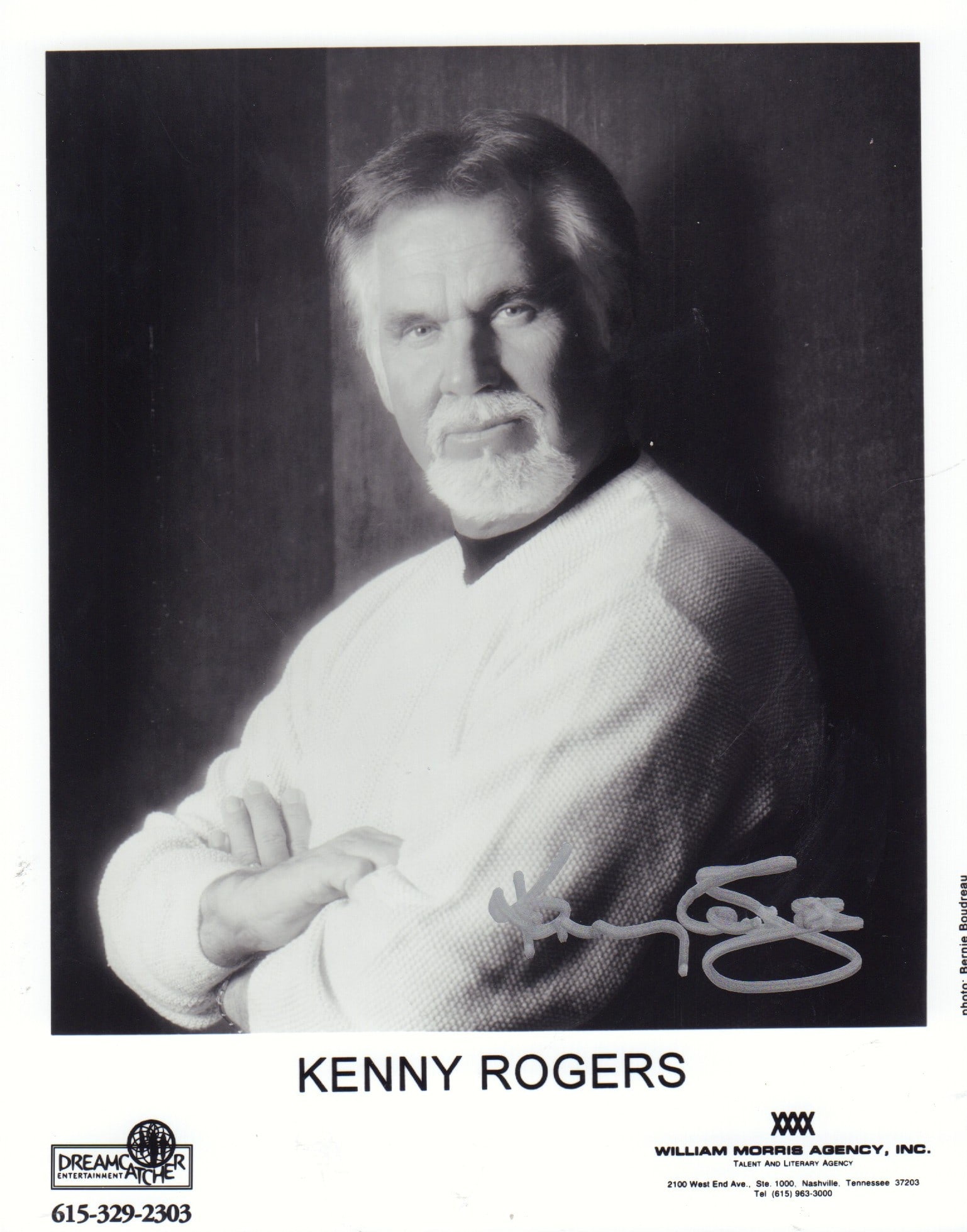 Kenny Rogers signed photo (1 of 1)