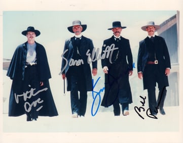 Tombstone cast signed photo
