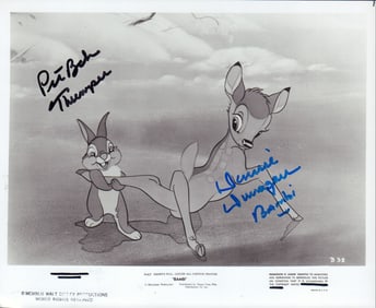 Bambi and Thumper signed photograph
