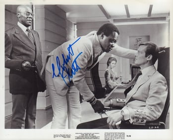Yaphet Kotto signed James Bond photograph