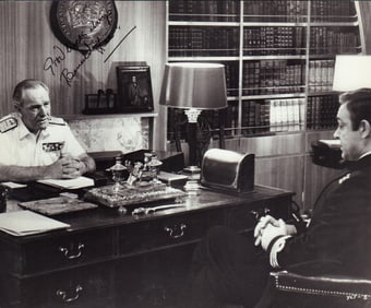 Bernard Lee James Bond signed photo
