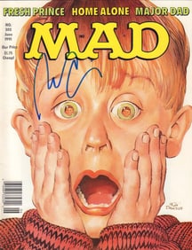 Macauley Culkin signed MAD magazine