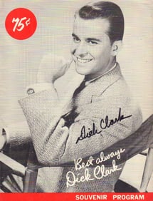 Dick Clark signed program