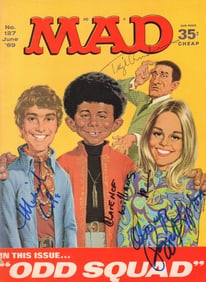 Mod Squad MAD magazine cast signed