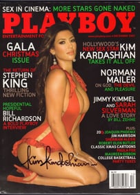 Kim Kardashian signed Playboy