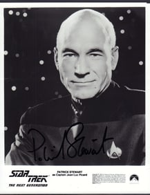 Patrick Stewart signed photo