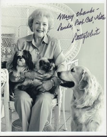Betty White signed photo